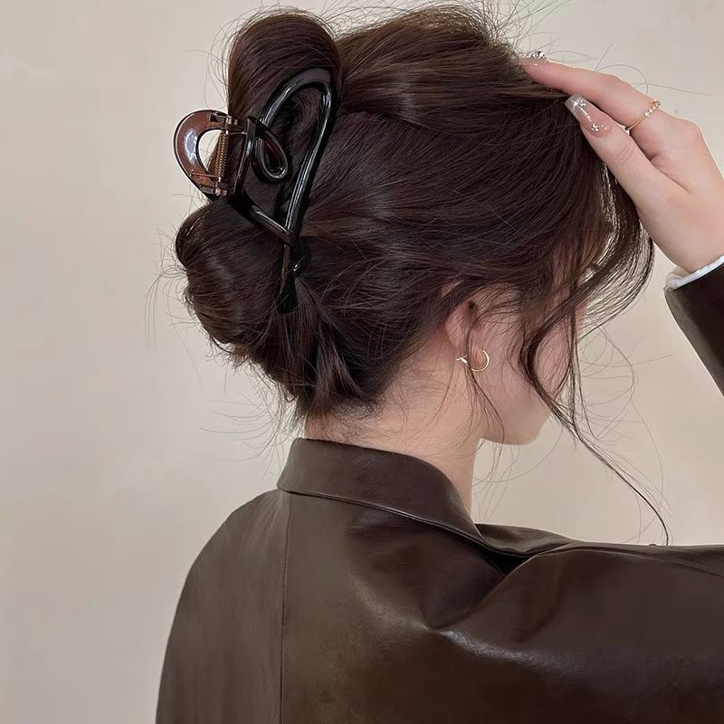 ドーパミンコントラストカラーグリッパー女性のかわいい多用途ヘアピン韓国スタイルのハイエンドヘアピン 2025 新しいアクリルヘアアクセサリー|undefined