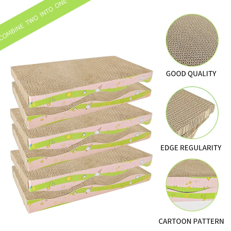 Волнообразная гофрированная бумага для кошачьих царапин, утолщенная износостойкая, не чиповая, кошачий шлифовальный коготь, самоснимающая душная игрушка для домашних животных оптом