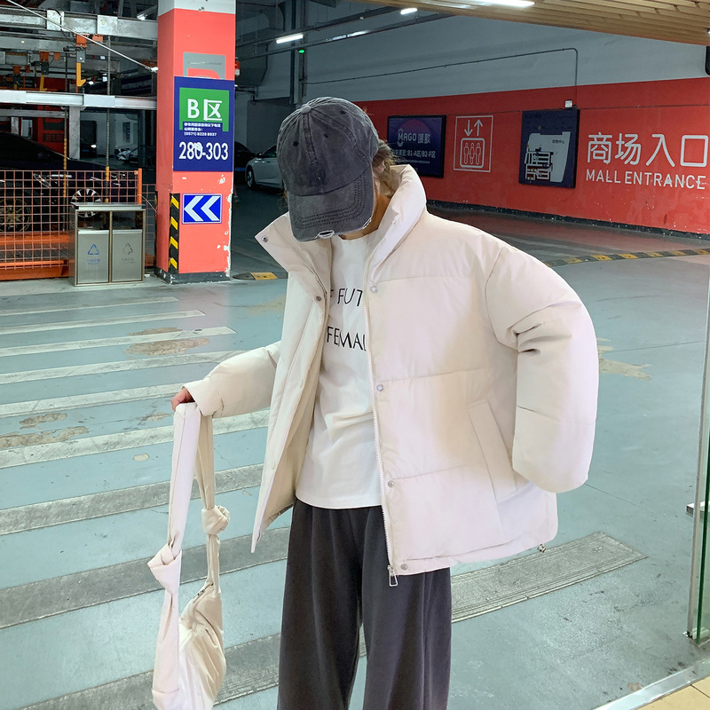 跨境棉服女短款俄罗斯跨境大码棉衣面包服冬季加厚连帽保暖外套|undefined