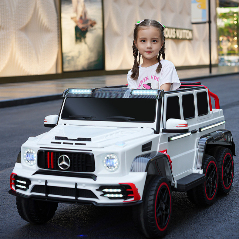 子供の電気自動車の六輪のオフロード車の赤ちゃんのおもちゃの車は大人の男の子に乗ることができます。|undefined