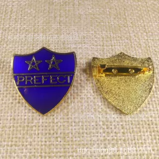 定制金属徽章 假珐琅金属徽章 锌合金珐琅胸章 别针式金属肩章