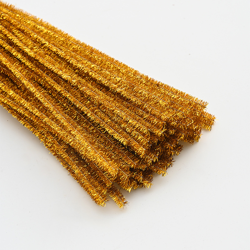 Mayorista 8mm ultra-denso de lana hecha a mano para niños diy puzzle juguete material de ramo paquete de color macarón barra de torsión