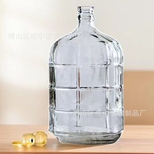 Glass Bucket Glass Vase Nordic Simple Hydroponic Flower Pot Flower-arranging Dual-purpose Dining Table Decorative Ornaments Home Dried Flowers