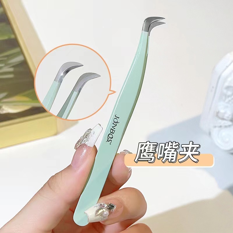 嬌泊糸ジョナス伪のまつげピンセット接ぎ木まつげピンセット初心者ツール金羽挟み美まつげ先生専用|undefined
