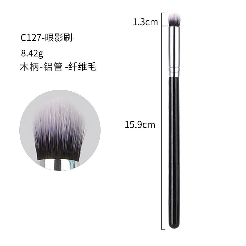 40 sets de cepillo de maquillaje negro y plateado cepillo de sombra de ojos de alta calidad cepillo de concelador cepillo de base cepillo de herramientas de maquillaje conjunto completo