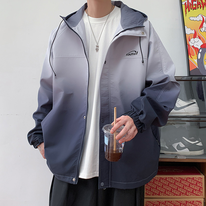 Spring and Autumn Stormwear Men's and Women's Gradient Coat Waterproof Windbreaker Outdoor Couple's Mountaineering Suit Jacket for Men