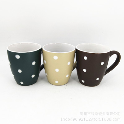 Taza de Cerámica Esmaltada con Estampado Apto para Microondas para Cocina