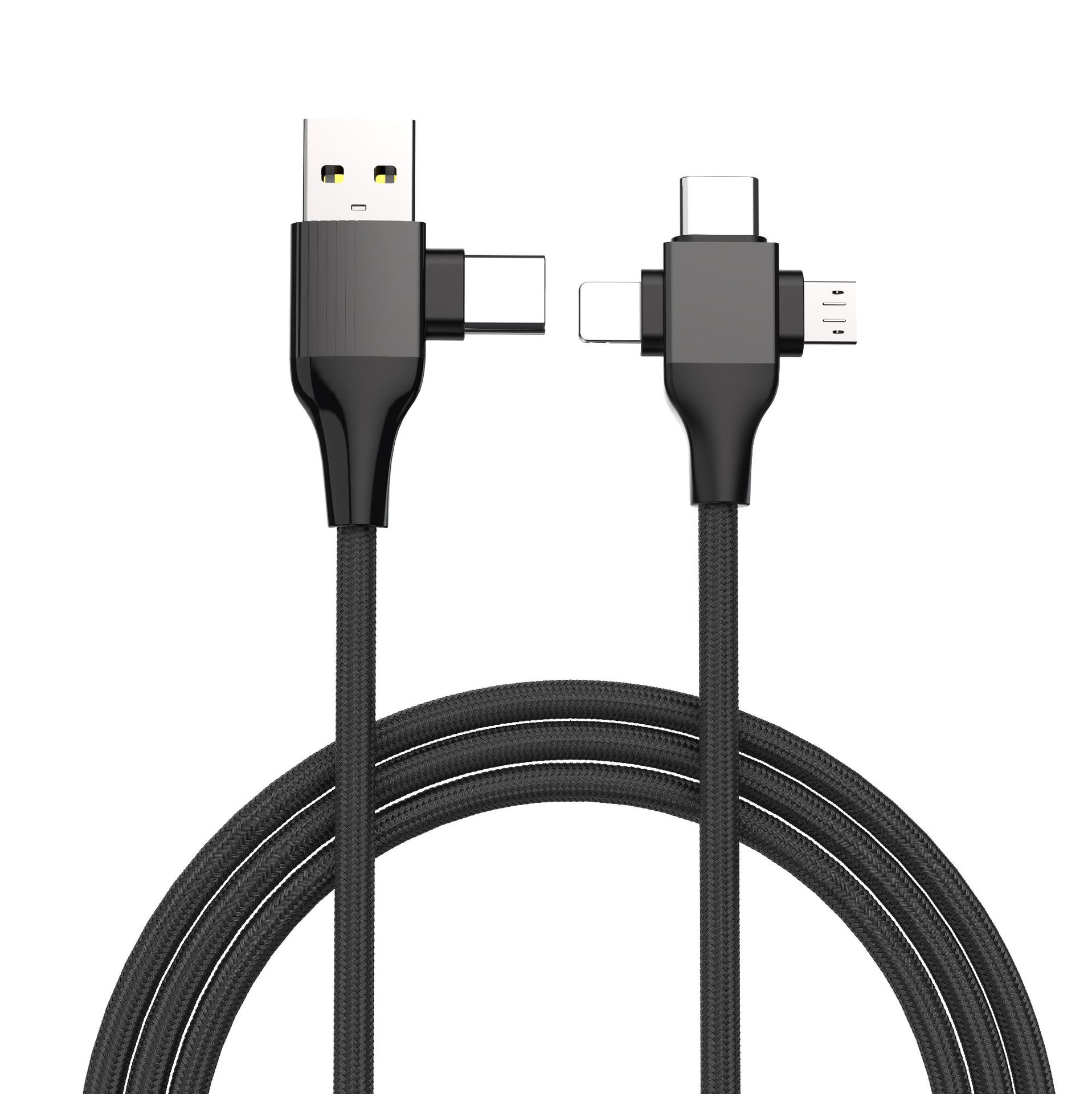 in stock new 60W four in one fast charging data line PD27W for Apple TYPEC mobile phone fast charging wholesale