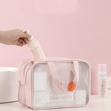韩式pu干湿分离化妆包大容量沙滩游泳包手提多功能洗漱用品收纳包
