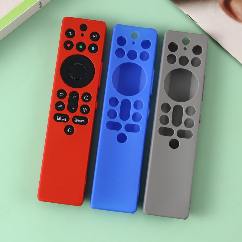 TCL Thunderbird Q10KRC802A 701A テレビリモコンシリコン保護カバー中空落下防止滑り止めカバーに適しています。|undefined