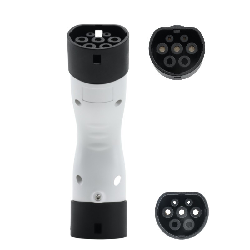 新能源汽车充电枪转接头国标转欧标汽车充电器接头转换头32A 7KW