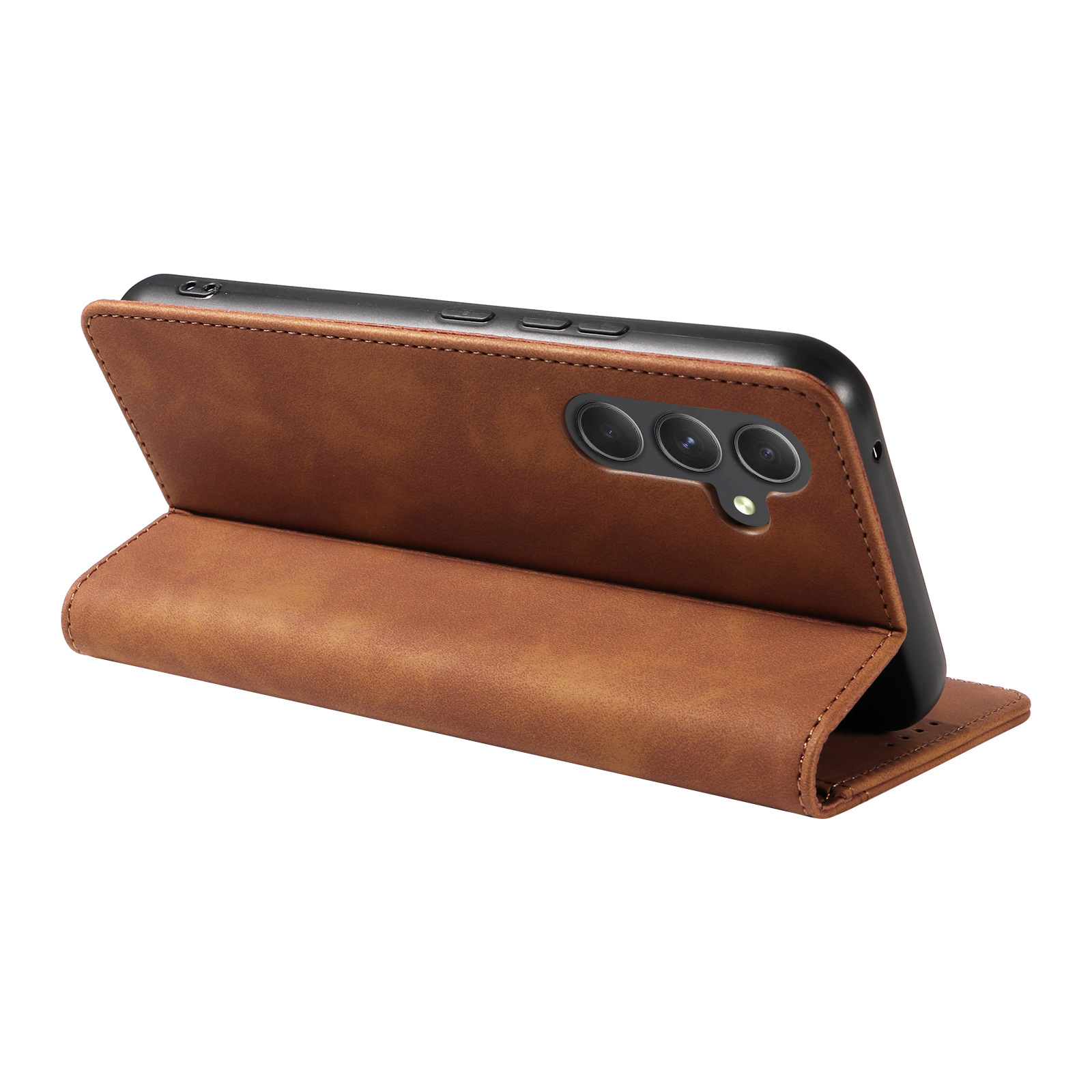 Retro flip mobilskal för samsung galaxy med magnetisk kortfack_voghion.com