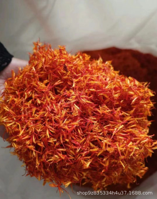 Safflower Hong Hua Dried Flower Herb for Foot Soak Bath and Tea 500g Xinjiang Direct Supply quality and texture