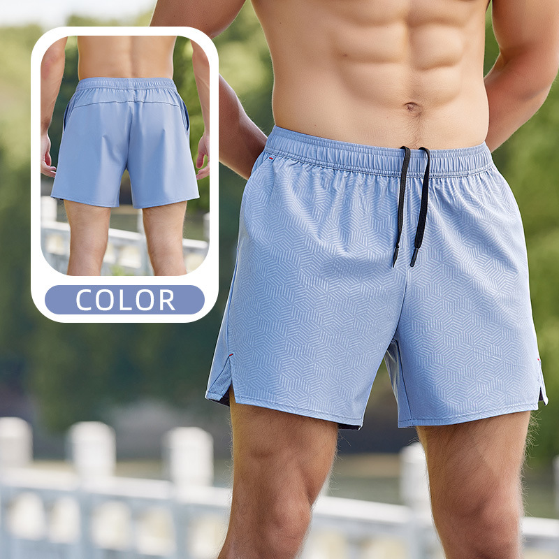 Verano nuevos pantalones cortos casuales de talla grande para hombres transfronterizos costura pantalones cortos transpirables de secado rápido pantalones cortos de fitness para correr al aire libre image 13