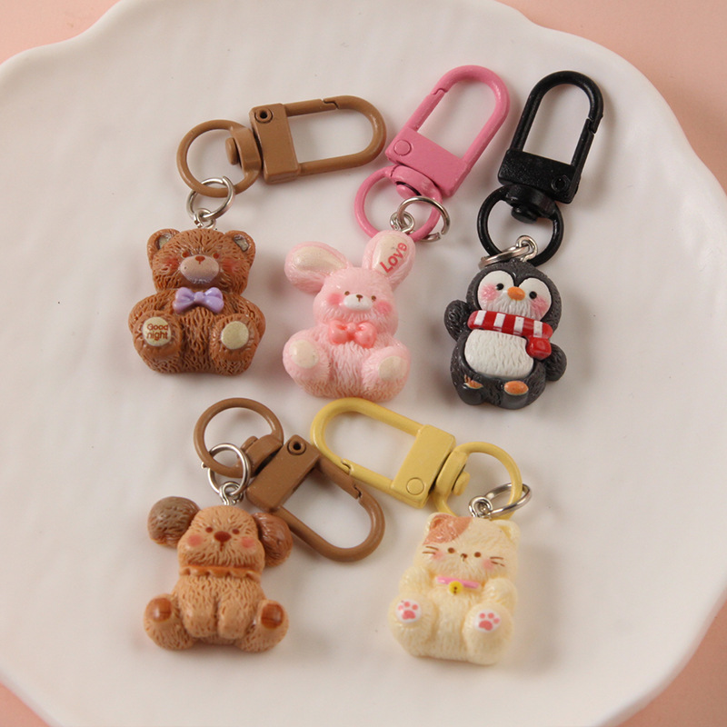 Japanese plush cartoon keychain