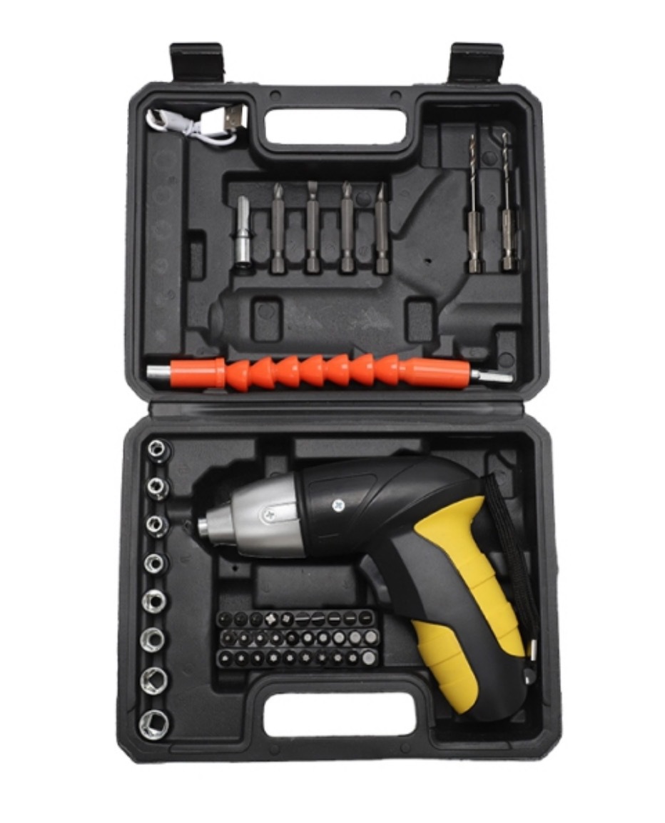 Destornillador Eléctrico Plegable Set de 47 Piezas Recargable Multifuncional