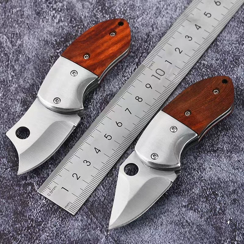 Раздвижной нож складной нож мини-нож портативный edc выраженный нож многофункциональный активный инструмент деревянная рукоять