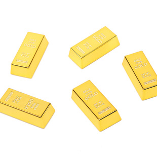 Wholesale Creative Brics Creative Plastic Gifts Simulation Brics Gold Bar Brics Shooting Props