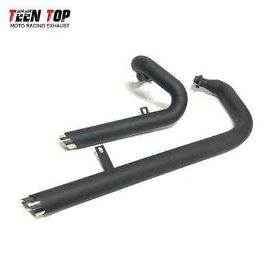 Motorcycle Exhaust Pipe Modified Exhaust manifold - stainless-steel-black-complete-exhaust