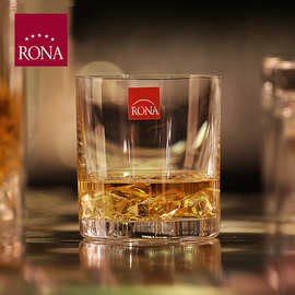 RONA洛娜捷克进口水晶玻璃家用洋酒杯威士忌杯平底XO酒杯烈酒杯