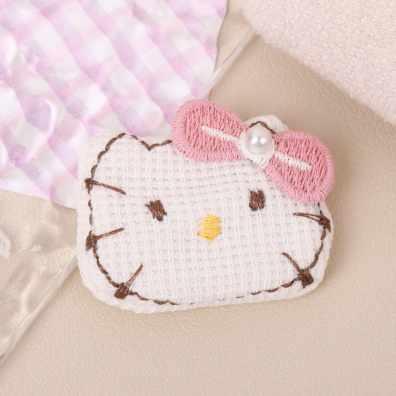 日系卡通配件可爱kitty猫咪辅料布艺服饰配件甜美蝴蝶结KT猫辅料|undefined
