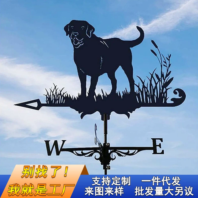 Трансграничный Amazon новый флюгер из железа на открытом воздухе декоративный двор металлические поделки на крыше животных ветер