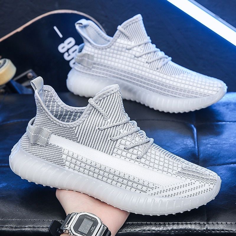 350 Ultra-Light Coconut Shoes for Men and Women, Popular Fly-Knit Breathable Mesh Shoes for Couples, Running Casual Sports Shoes, Versatile Trendy