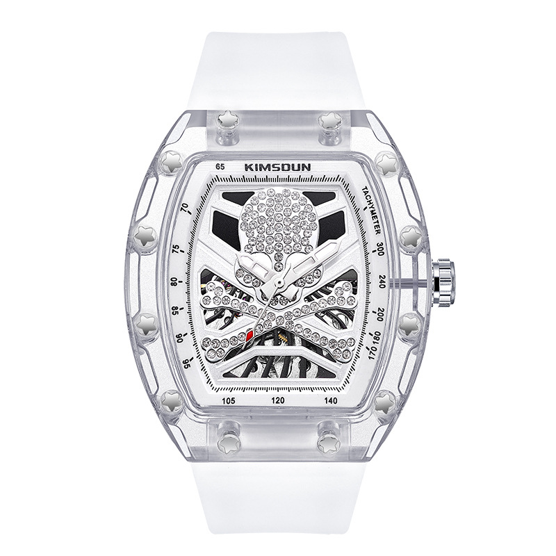Kingston Men's Automatic Skeleton Mechanical Watch Transparent_voghion.com