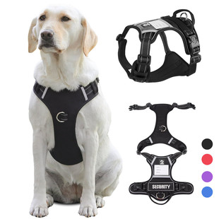 Cross-border Big Dog chest strap anti-break pet chest strap reflective dog walking rope dog leash in stock wholesale