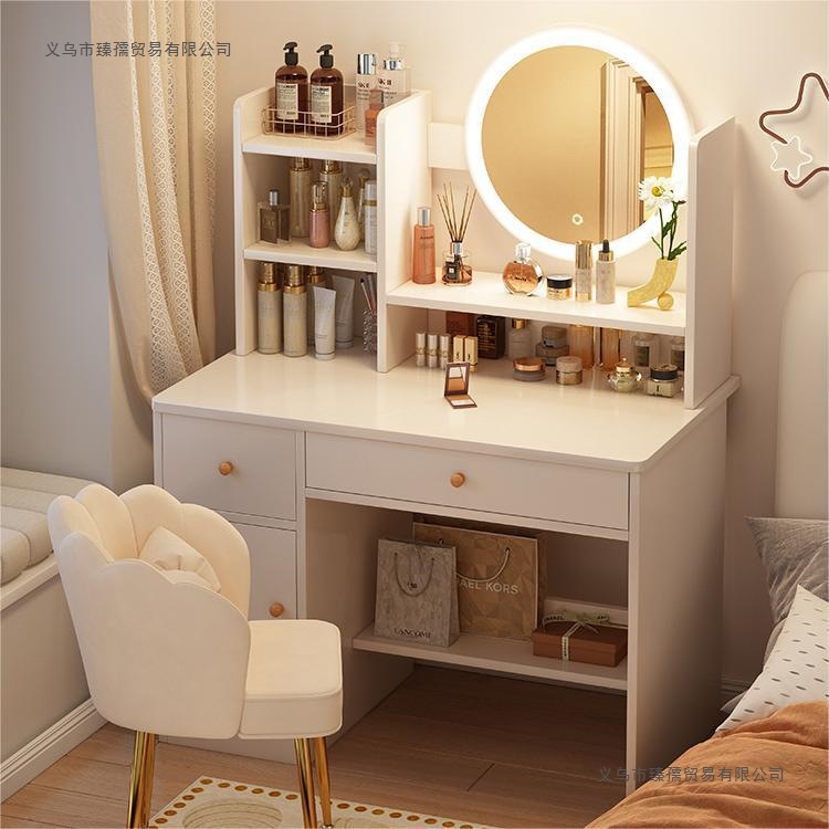 Bedroom Dressing Table Small Rental House Multi-Functional Storage Cabinet Dressing Table Modern Simple Nail Salon Dressing Table