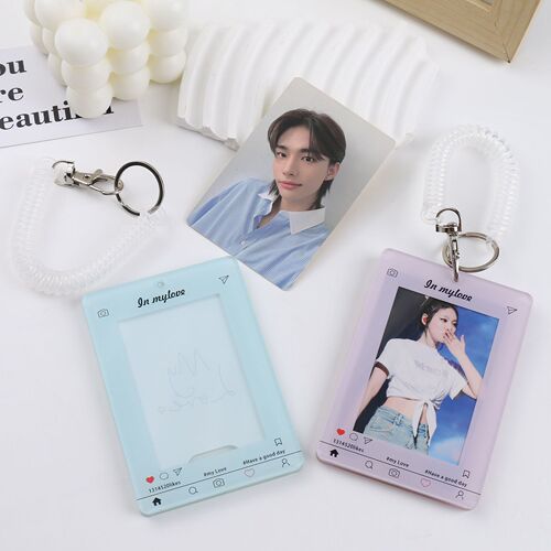 ins style macaron color card holder card brick gu card gu plate desktop protective card film acrylic hard card holder