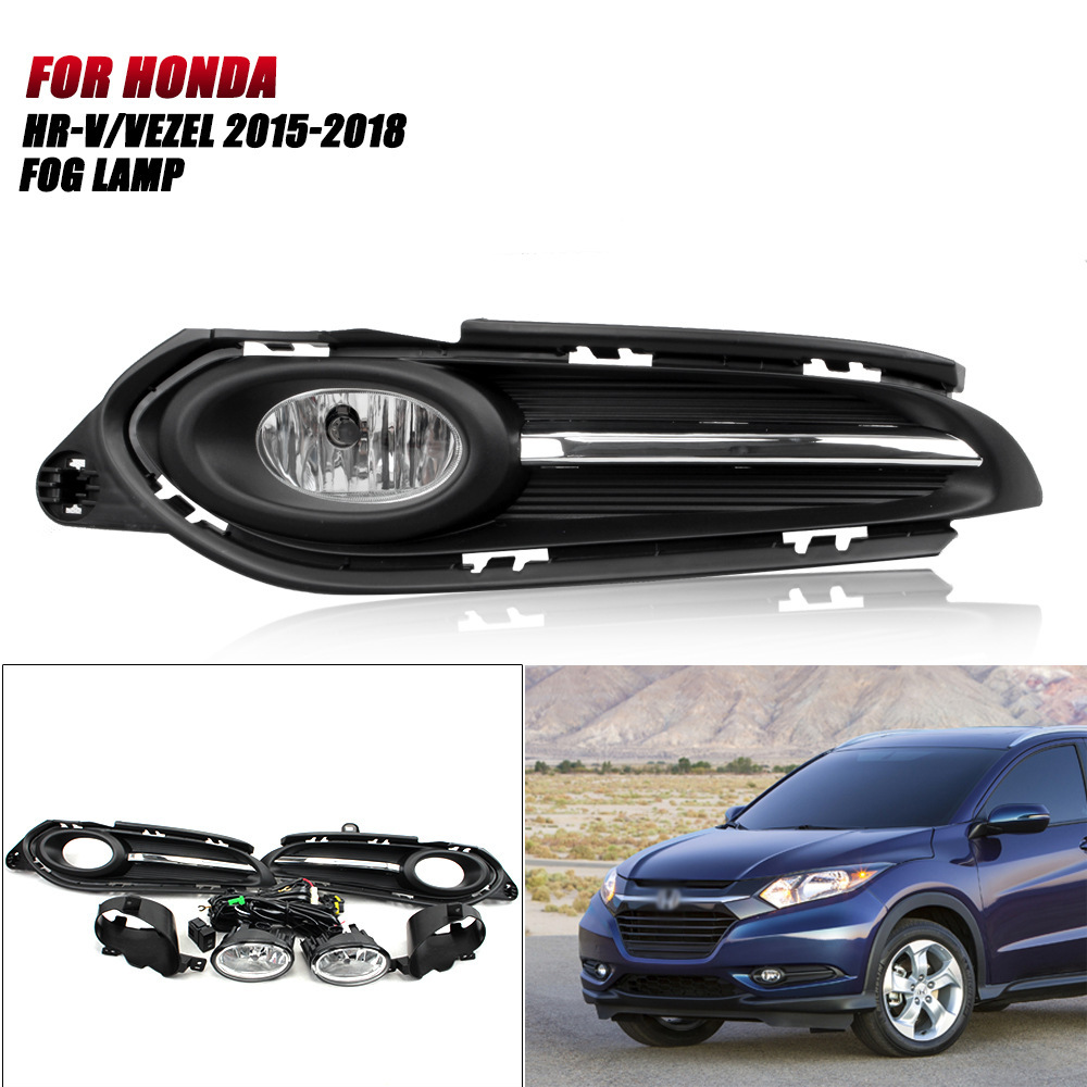 Aplicable a 15 / 16 / 17 nuevo conjunto de lámpara de niebla delantera HR-V, lámpara de conducción diurna, conjunto de lámpara de barra delantera