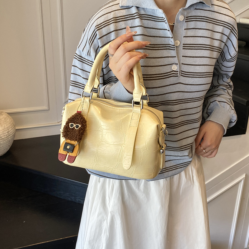 Nuevo comercio exterior transfronterizo 2025, bolso con patrón de piedra, bolso de hombro salvaje de estilo occidental para mujer, bolso de mensajero simple de moda