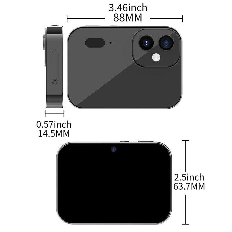 Video Camera D6 — Touchscreen Kids Camera, OLED Display, 8–128 GB Options