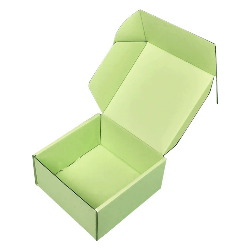 Зеленая коробка самолета очень жесткая коробка самолета Express Box одежда бумажная коробка для печати логотипа на складе цветная коробка самолета