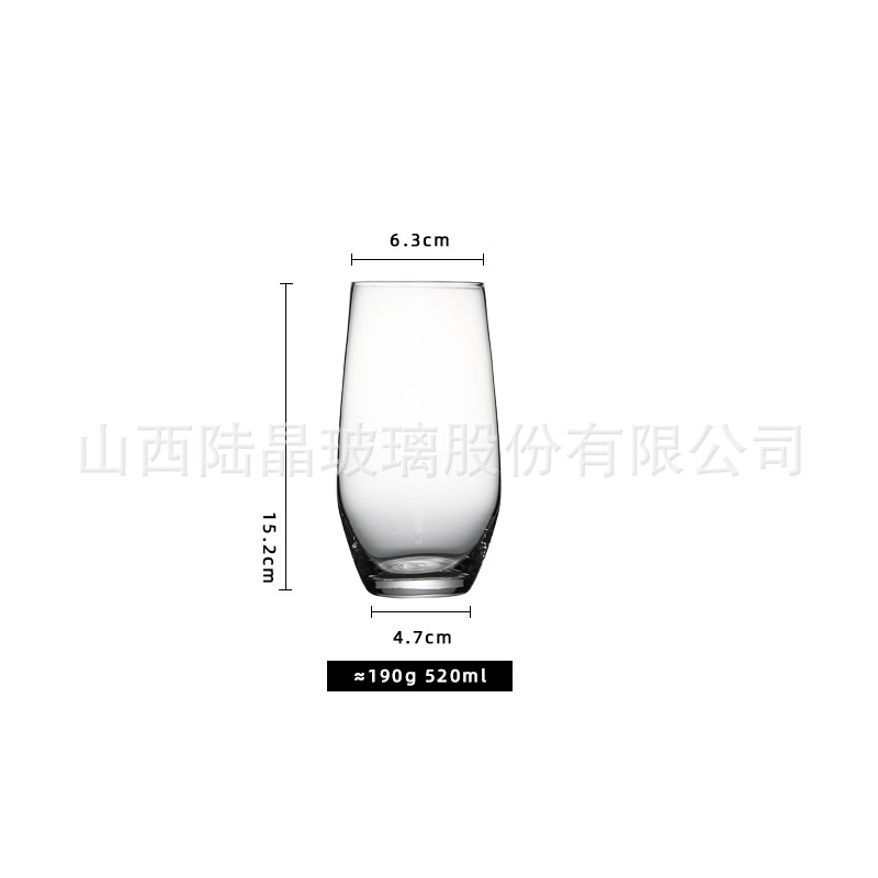 Taza de vino simple inclinada, taza de vino doméstico de champán, taza de vino europea, taza de whisky, taza de vino de alto valor