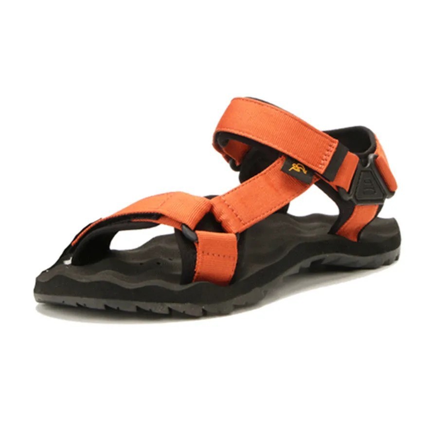 Fashion wear-resistant men's sandals beach shoes rubber flat foreign trade 2025 summer new style stick beach sandals