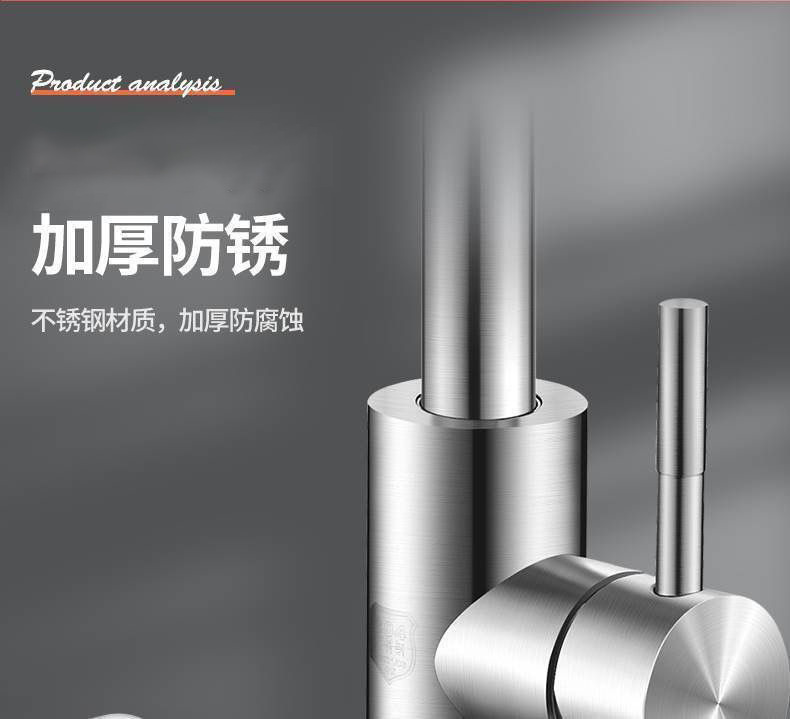 Stainless steel kitchen faucet, single-cooling rotating laundry machine, household vegetable washing basin, sink, cold and hot water washbasin manufacturer Item Picture