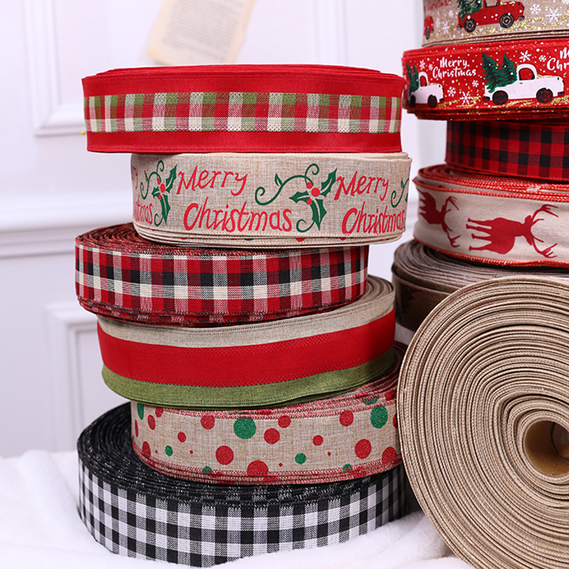 Christmas decorations creative ins gift small gift box decoration ribbon strip fabric ornament scene arrangement 