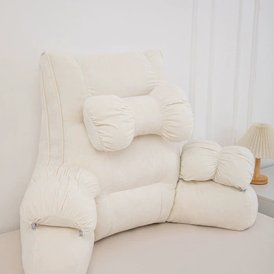 on the Phone, Waist Support for | Electric car rear backrest - off-white-80x65x40cm