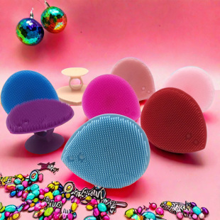 Silicone Facial Cleansing Brush, Soft-Bristled Facial Cleansing Instrument, Blackhead Removal Artifact, Manual Deep Facial Cleansing Pores, Super Soft
