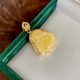 Natural beeswax Buddha pendant S925 silver inlaid chicken yellow Russian amber beeswax single pendant can be identified