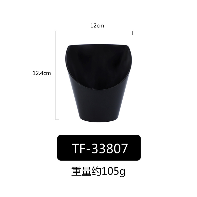 PP porcelana-como colorido oblicuo Tazón de fuente Cubo de lechuga Tazón verde vegetal cubo vegetal creativo restaurante comercial Ensalada de frutas Tazón