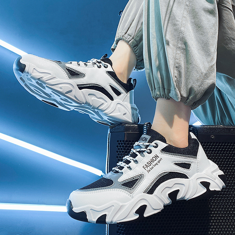 2022春夏季青少年男鞋透气网布鞋男士休闲运动鞋子轻便软底跑步鞋