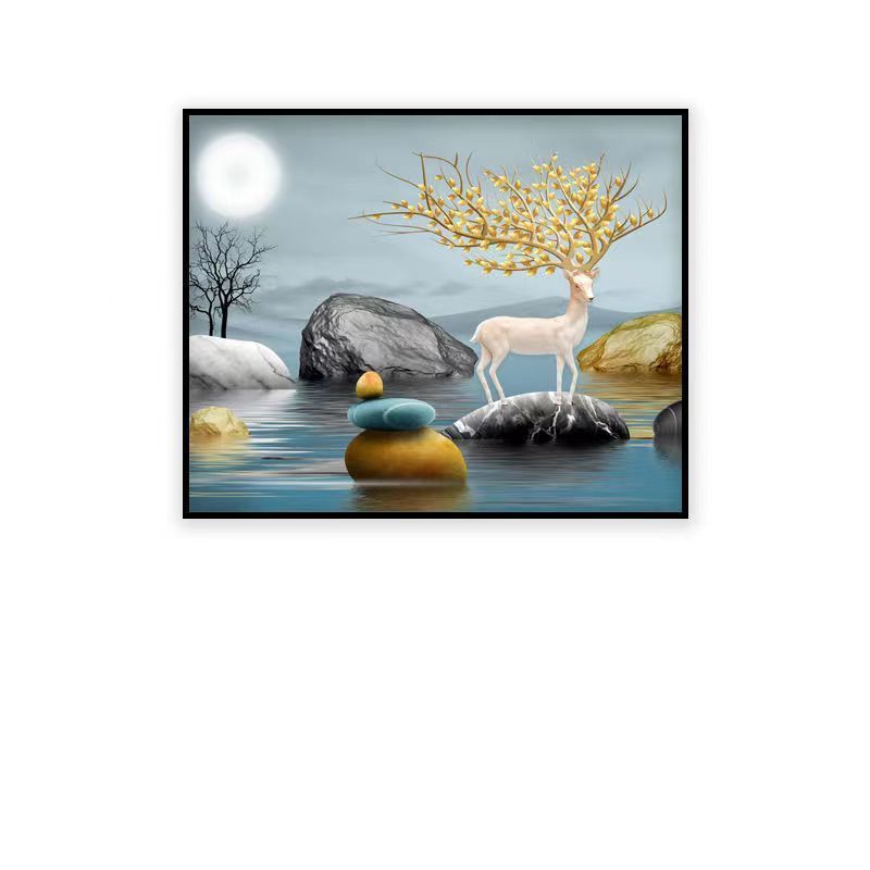 免打孔现代简约电表箱装饰画遮挡总开关客厅餐厅挂画装修房子用品|undefined