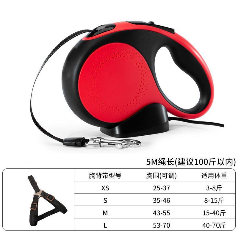 Correa de perro correa de perro retráctil Cadena de perro mediano y pequeño perro Teddy Bomei fuera correa para mascotas