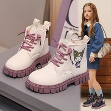 女童靴子2025新款冬季韩版英伦风儿童马丁靴外贸小女孩宝宝皮短靴