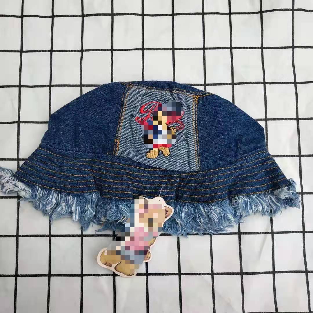 Hat embroidery Korean baby lace cowboy h...