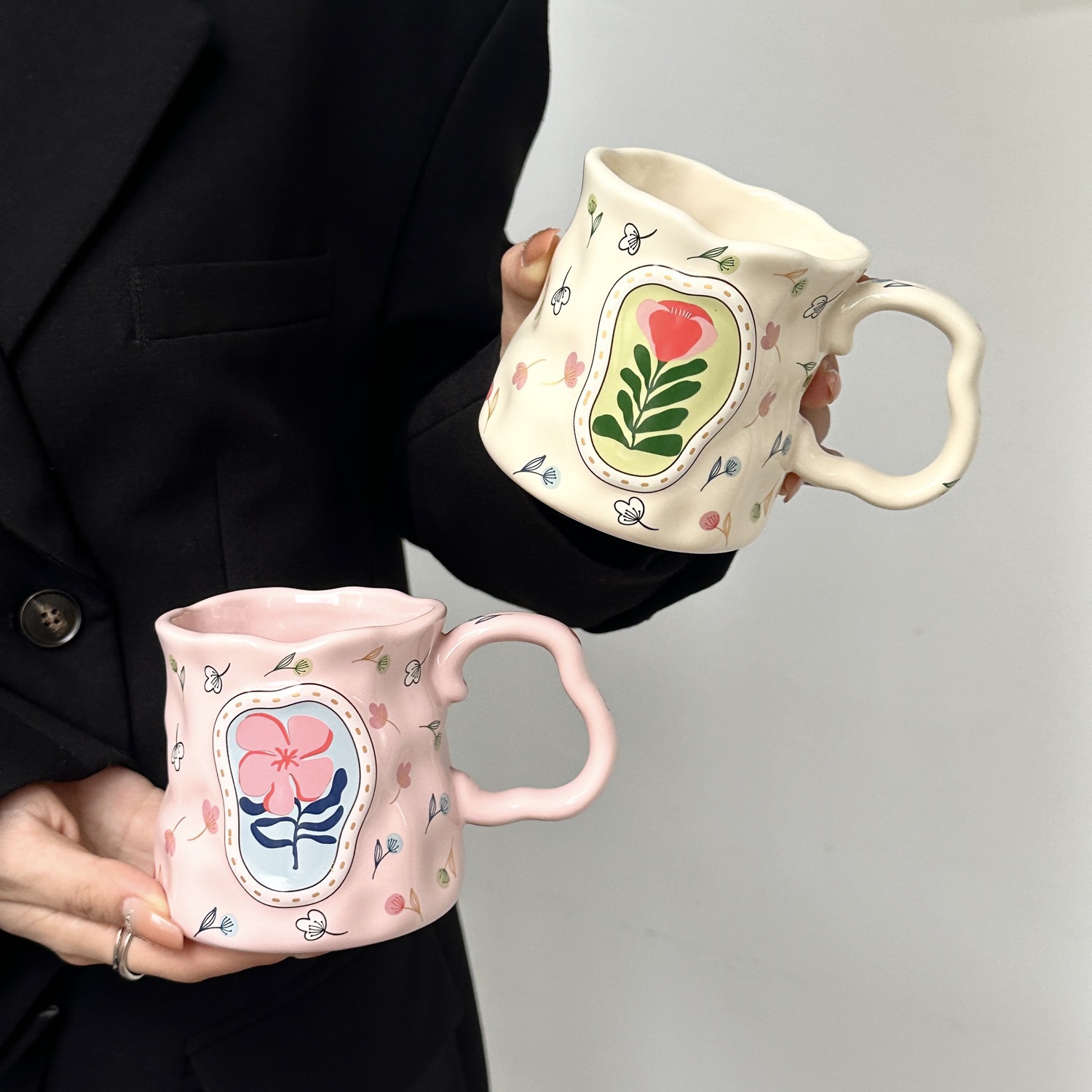 Regalo de cumpleaños de una amiga, taza de agua, nicho de diseño, taza de regalo de mano, caja de regalo retro. image 2