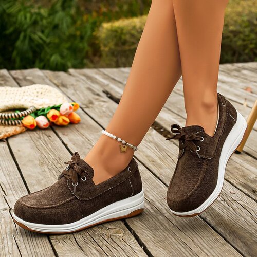 Spring and Autumn New Women's Large Size Casual Single Shoes, 0.67cm Difference, Can Be Bulk Purchased on TEMU